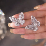 Aurora Wings – Diamond Butterfly Earrings