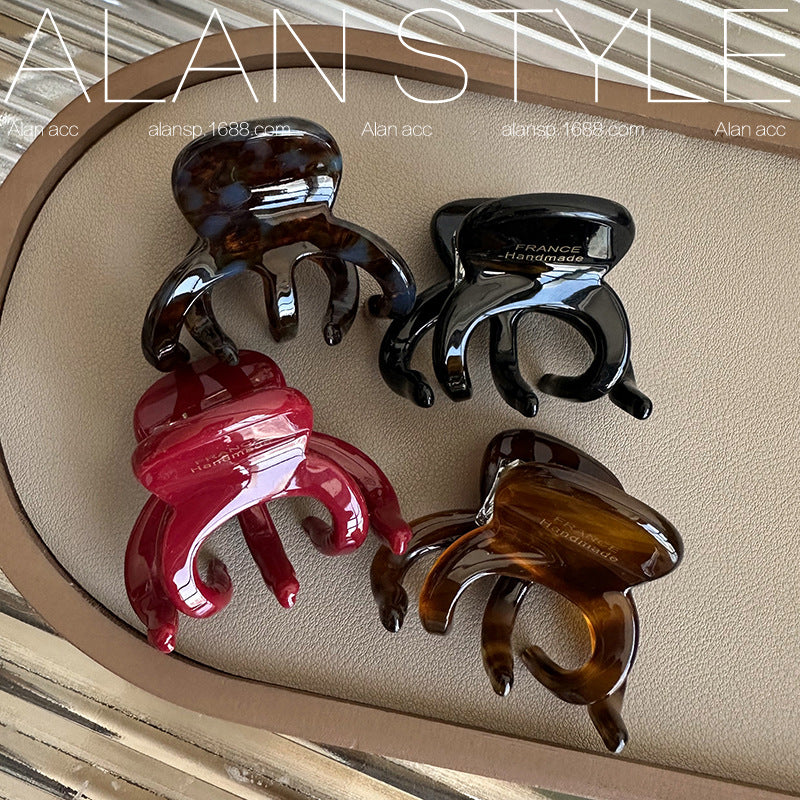 Thick 4mm Red Hair Clip