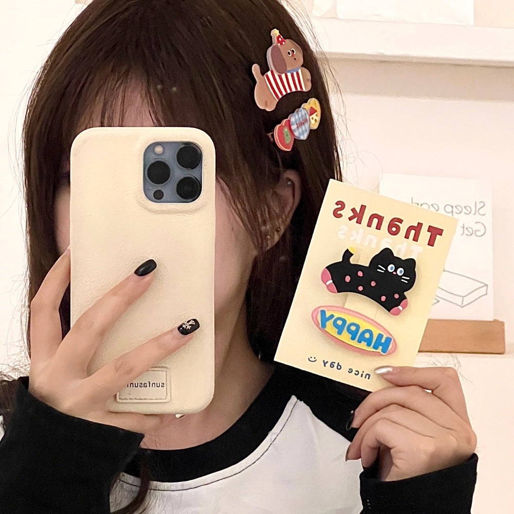Cute Cartoon Pet Hair Clip Set