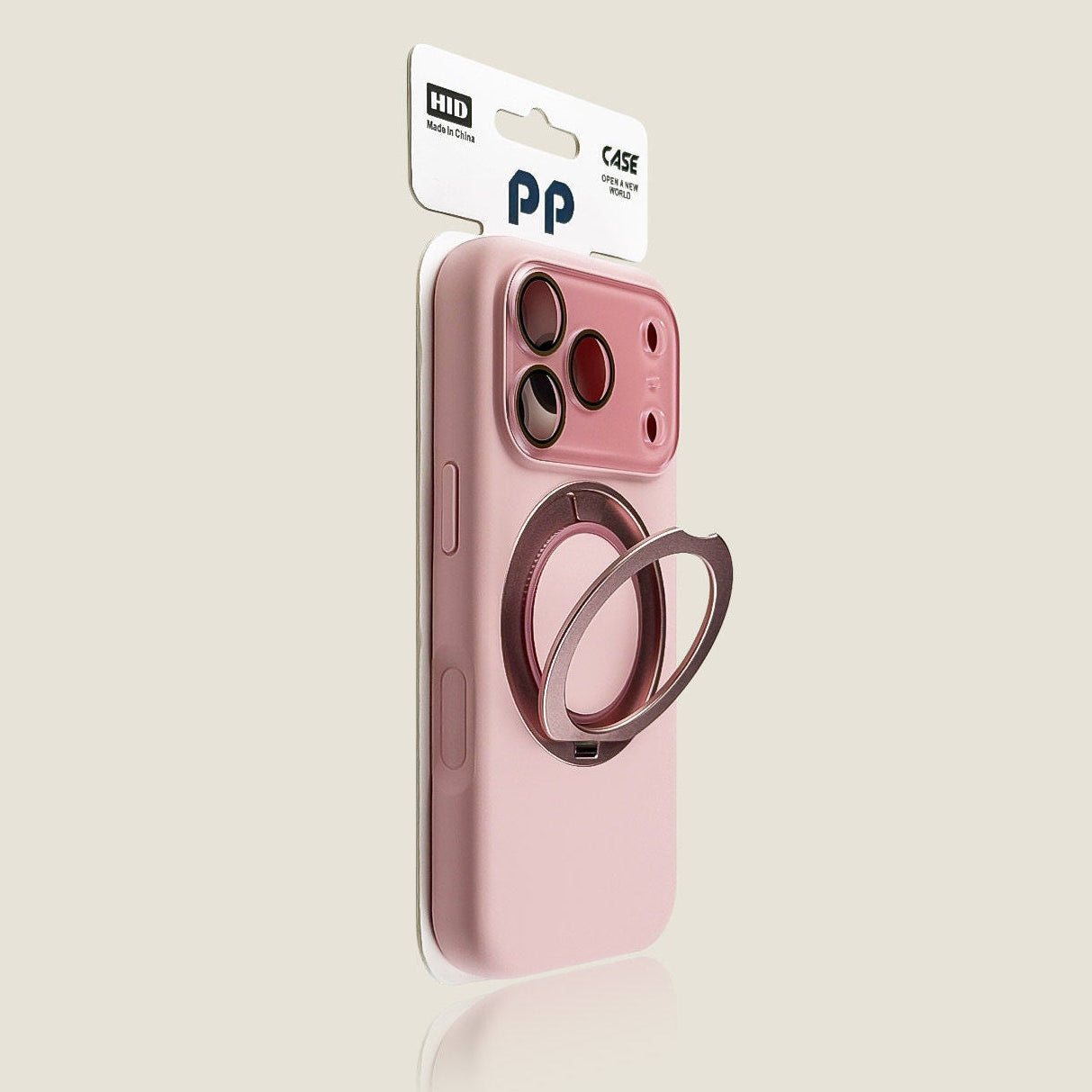 Lens Flip Cover Rotating Ring Holder iPhone Case