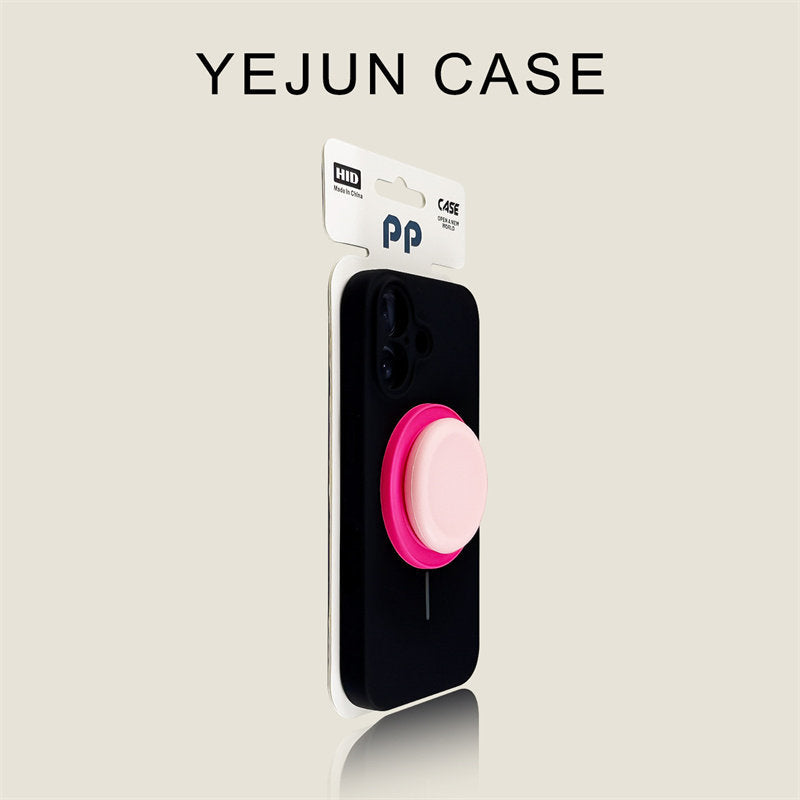 Color Block Magnetic Pop Grip iPhone Case