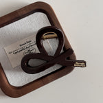 Chocolate Letter Hair Claw Clip