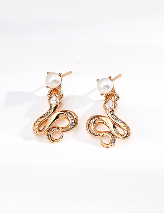 S925 Silver Elegant Pearl and Zircon Earrings - Timeless Silver Jewelry, Classic Pearl and Zircon Studs, Handmade Silver Earrings, Luxury Pearl Jewelry