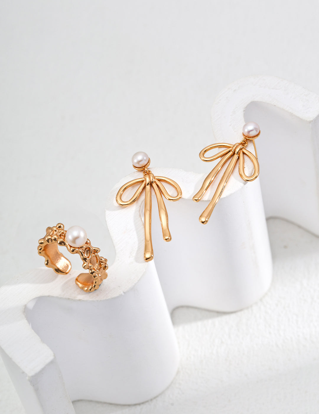 Elegant sterling silver pearl hoop earrings, timeless jewelry for women