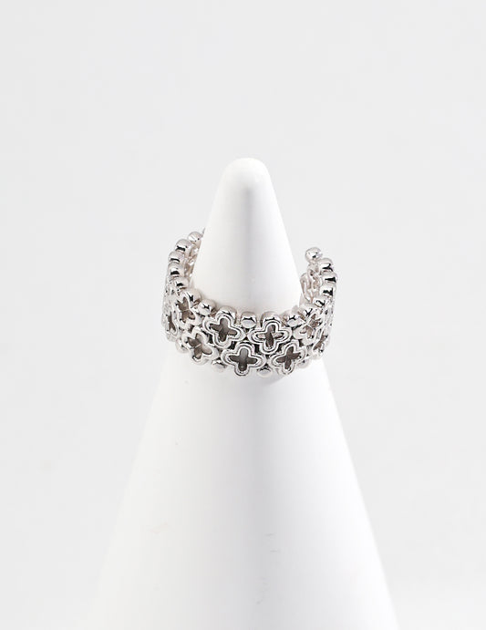 Sterling silver crisscross ring, elegant minimalist crossover band jewelry