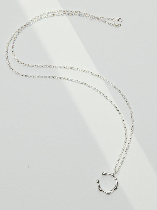Dainty sterling silver long chain necklace, minimalist layering jewelry for women