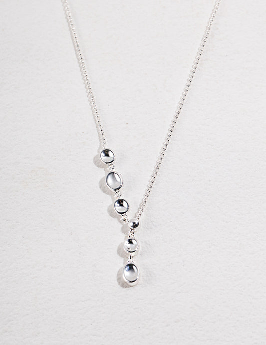 Sterling silver short and long chain necklace set – minimalist layered jewelry