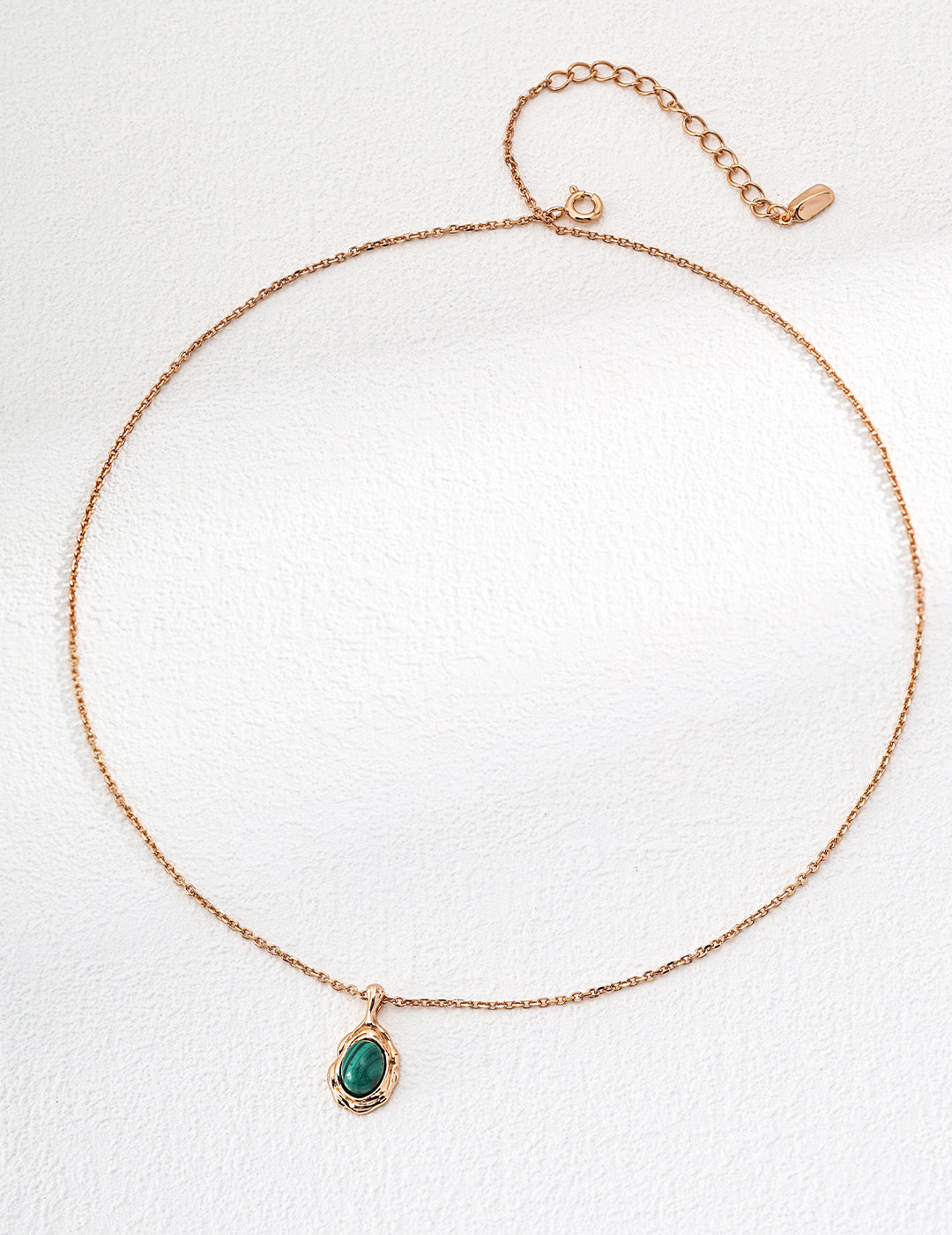 Tiger eye and malachite necklace in S925 silver, authentic gemstone jewelry, unique handcrafted gift for her