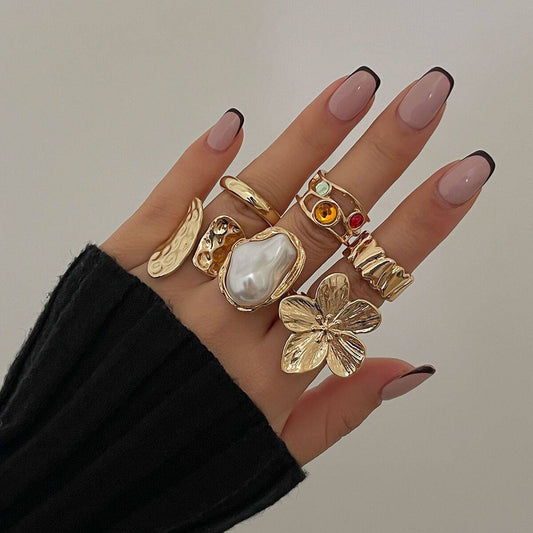 Artistic Open Ring Set