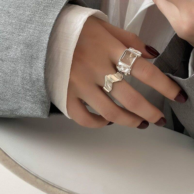 Cube Charm Adjustable Ring