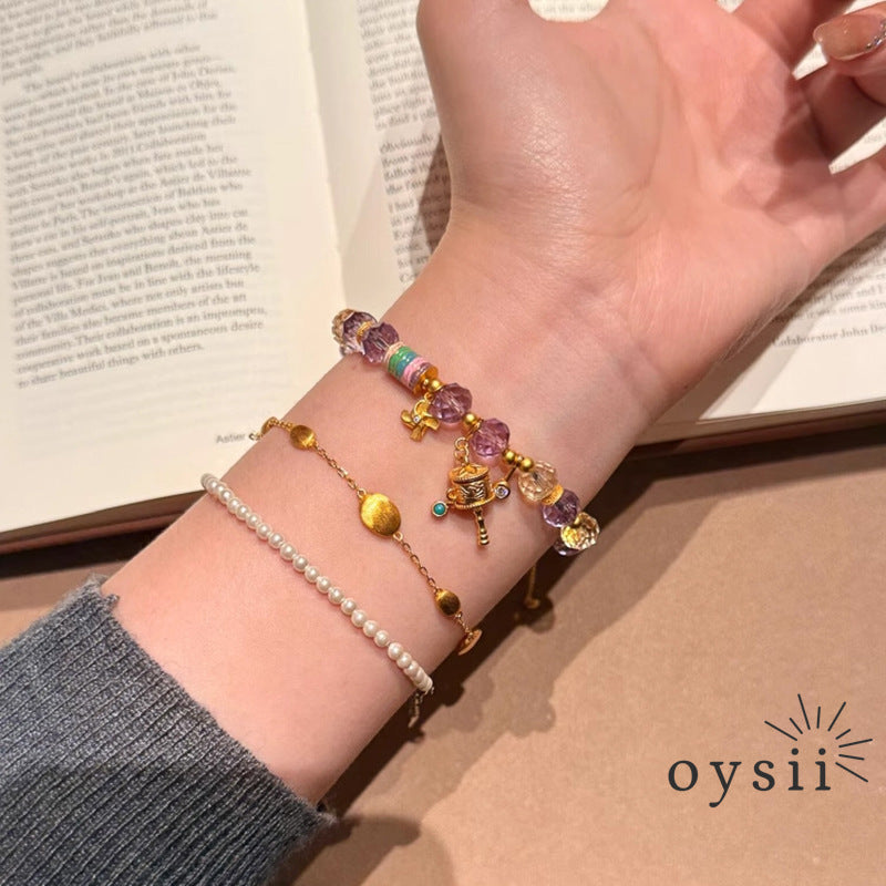 Golden Bean – Matte Adjustable Bracelet