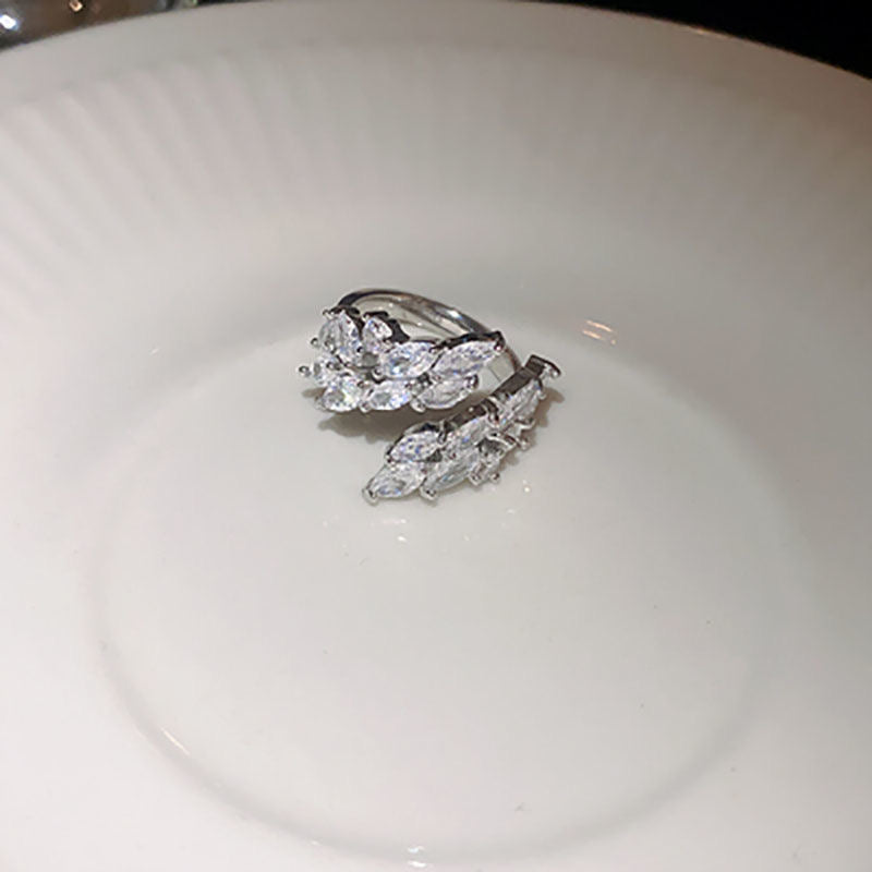 Pavé Zircon Butterfly Ring