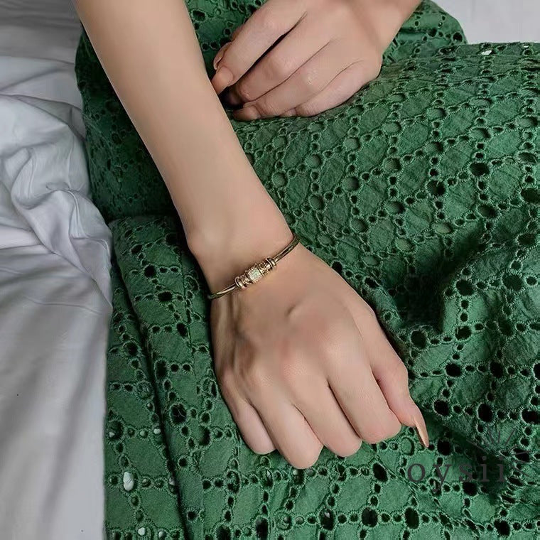 Frost Muse – Adjustable Open Bracelet