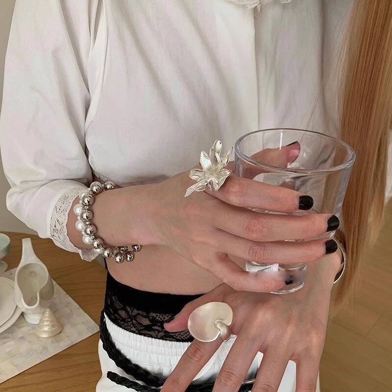 Floral Statement Open Ring