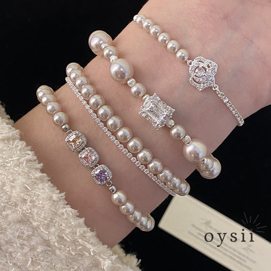 Rose Pull – Manta Pearl Adjustable Bracelet