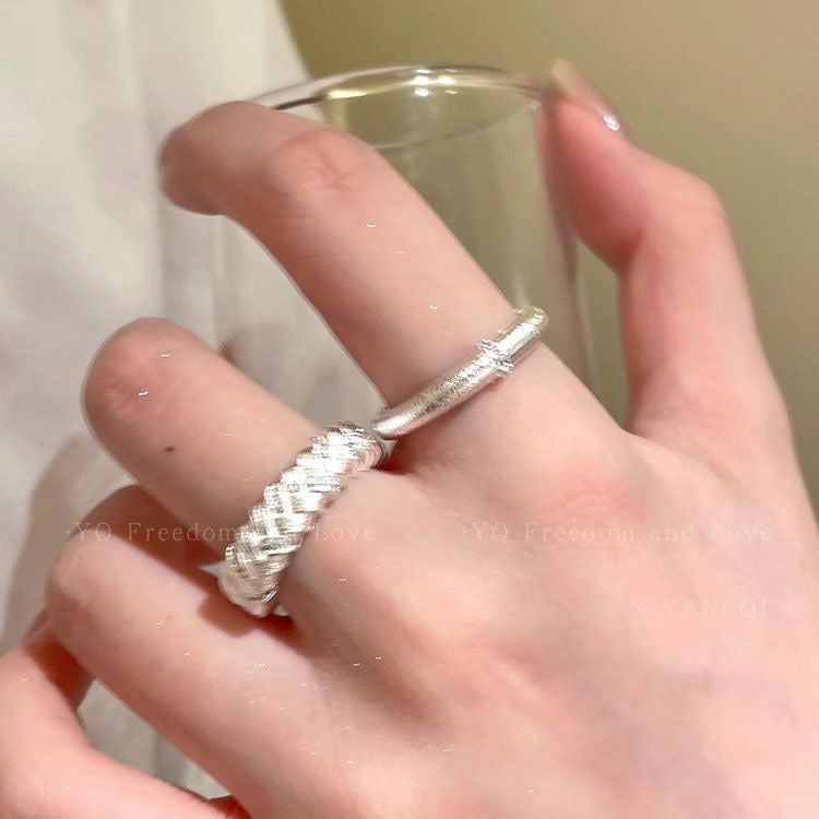 Brushed Open Band Ring