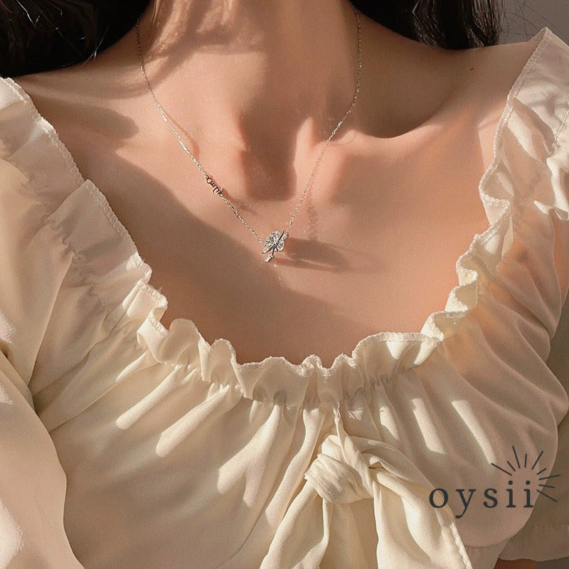 Heart Whisper — S925 Silver Love Zircon Necklace