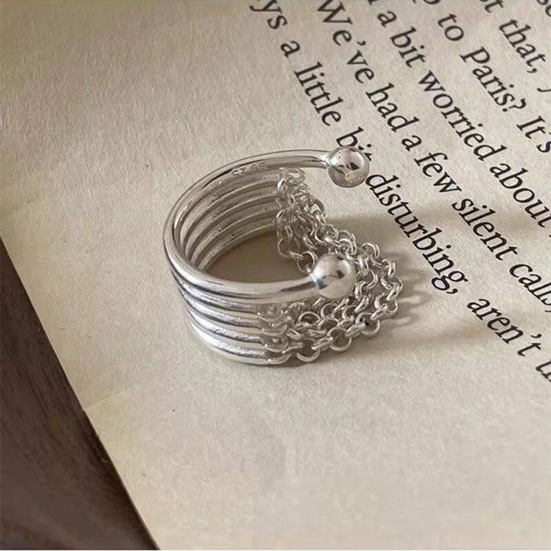 Textured Wrinkle Open Ring