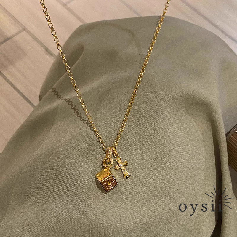 Cross Elegance — Minimalist Cross Pendant Necklace