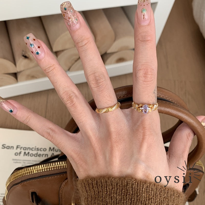 Twist Elegance — Vintage Braided Diamond Ring