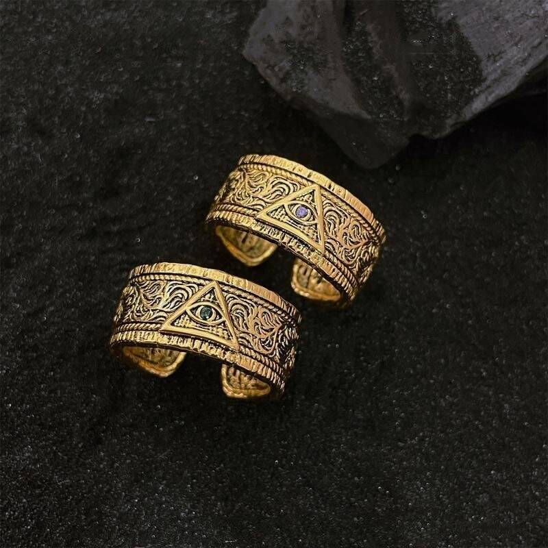 Zircon Evil Eye Ring