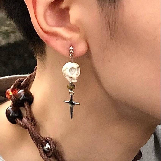Halloween Skull Stud Earrings