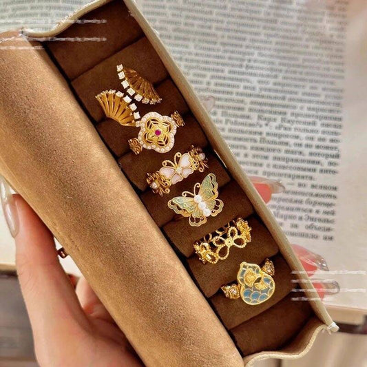 Gold Luxury Minimalist Ring Set
