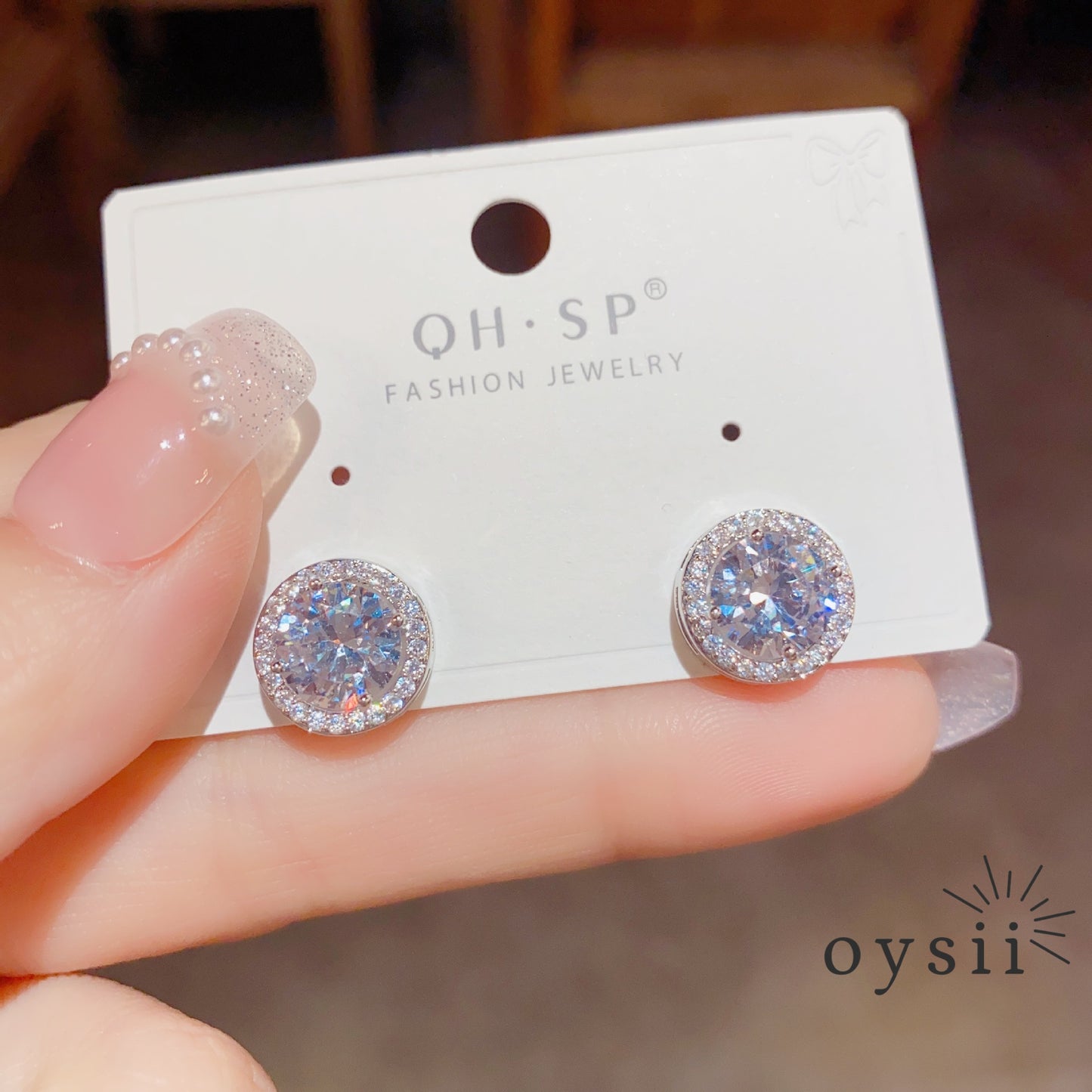 Luna Dot — Micro Pavé Zircon Stud Earrings