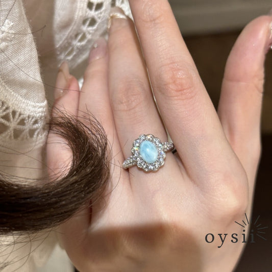 Ocean Aura – Pavé Zirconite & Sea Stone Set