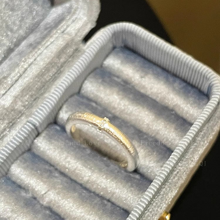 Brushed Open Band Ring