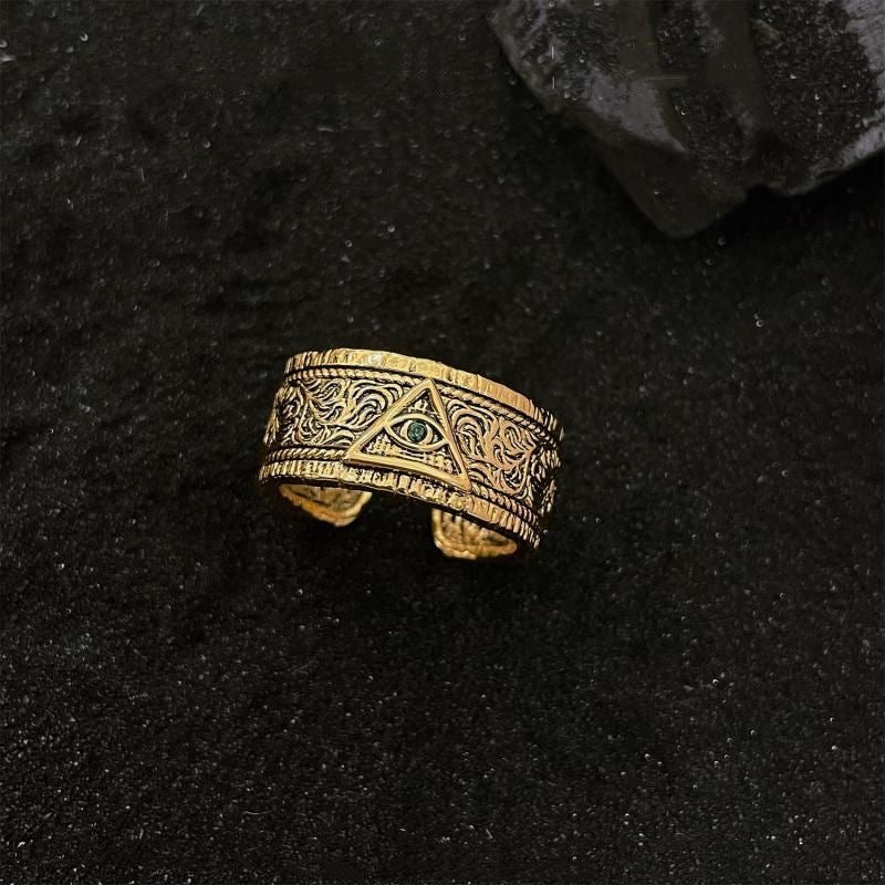 Zircon Evil Eye Ring