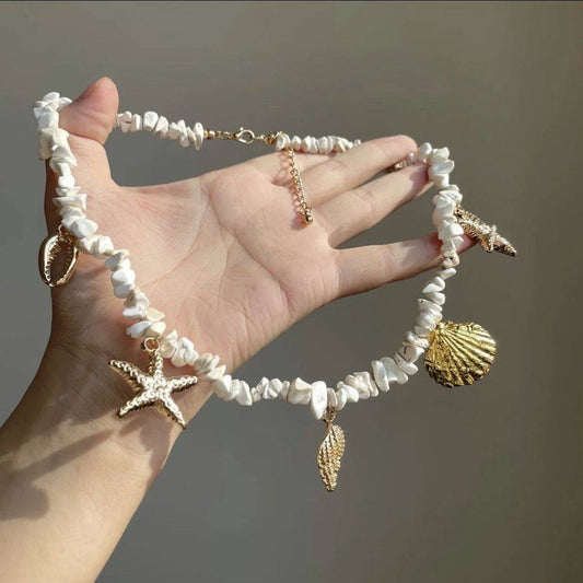 Pearl Shell Starfish Necklace