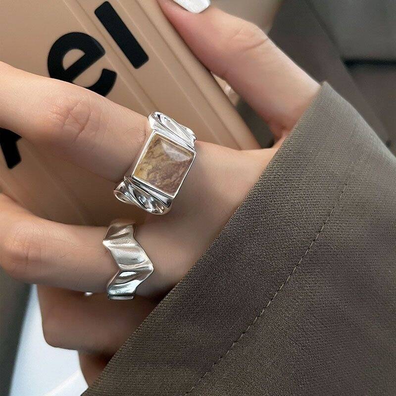 Cube Charm Adjustable Ring