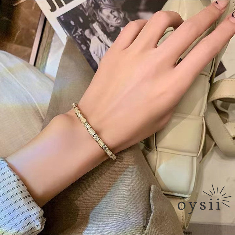 Moon Whisper – Cat Eye Bamboo Bracelet