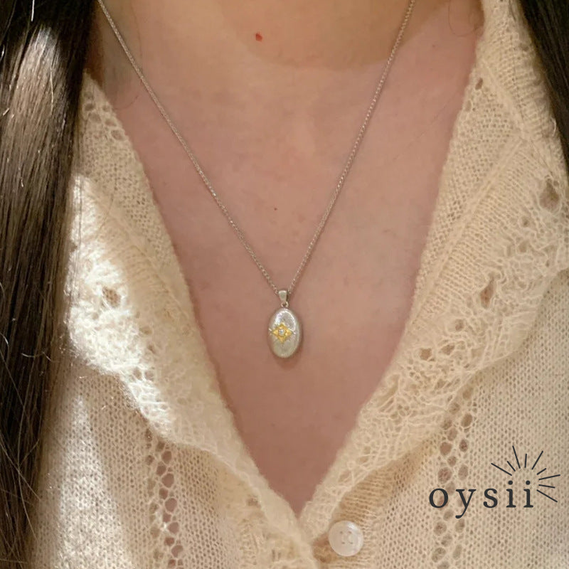 Stellar Bean – Matte Eight-Star Coffee Necklace