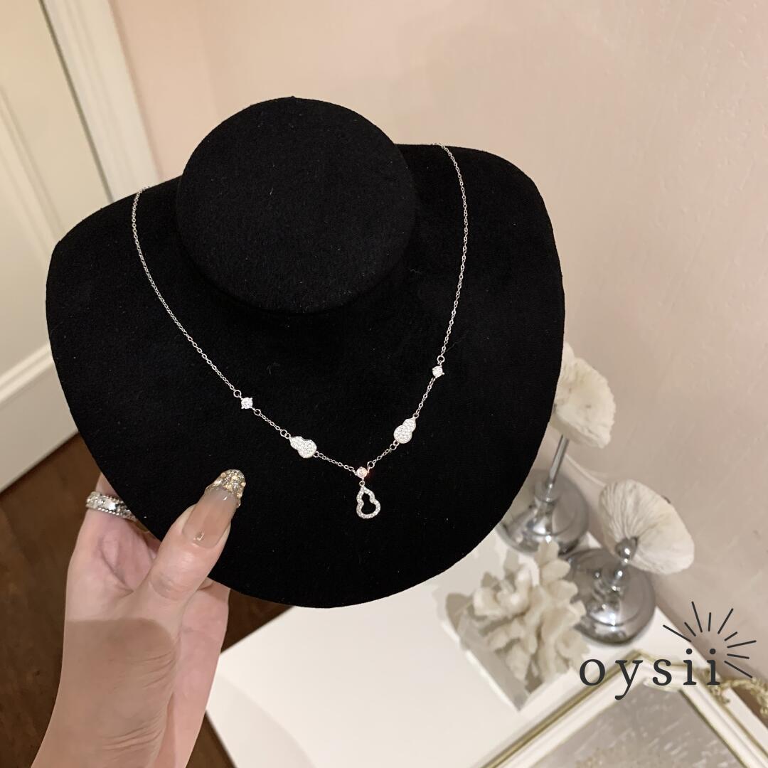 Lucky Gourd – S925 Silver Pavé Necklace