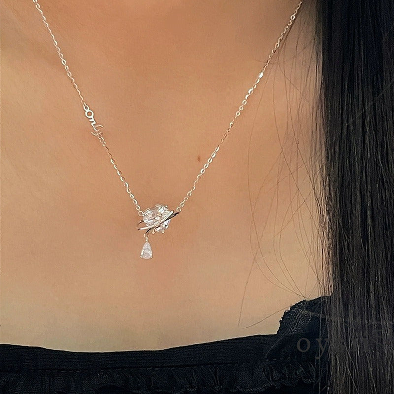 Heart Whisper — S925 Silver Love Zircon Necklace