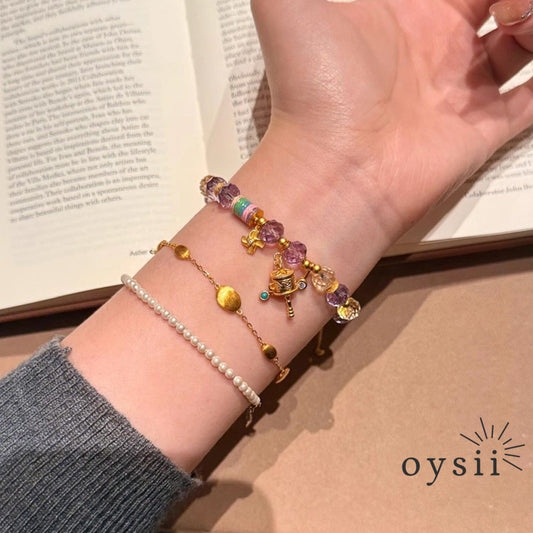 Golden Bean – Matte Adjustable Bracelet