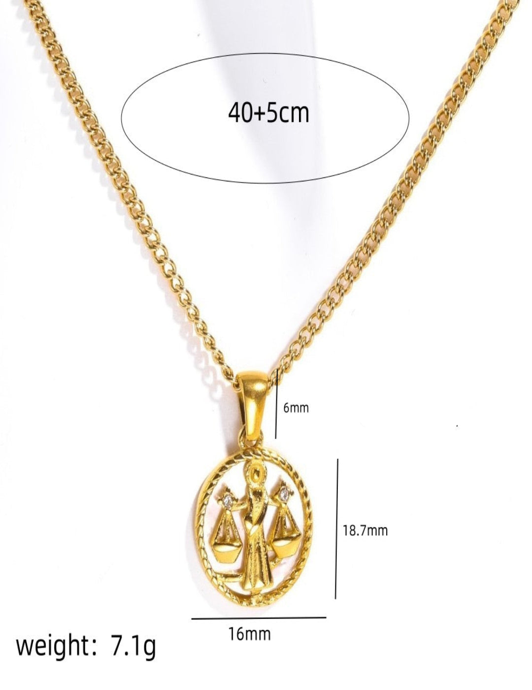 Libra zodiac charm with balanced constellation artwork, subtle and stylish pendant for Libra personalities.